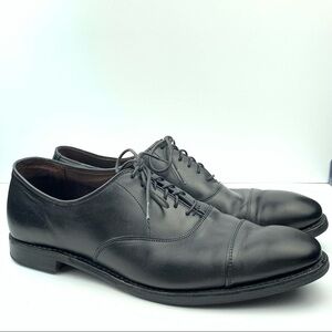 Allen Edmonds Hopkinson mens cap toe oxfords size 13 D black calfskin leather